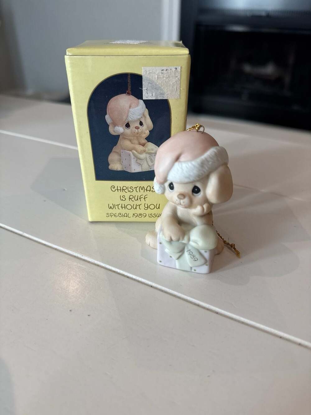 Precious Moments 1989 Christmas Ornament “Christmas Is Ruff Without You” Dog